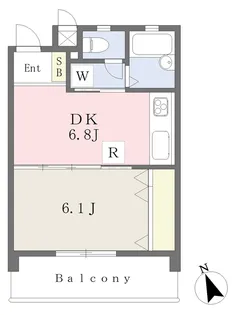 メゾネットZEN【H号室】の間取り