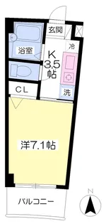 レディアントチャハルⅠ【206号室】の間取り
