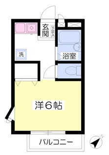 ジュネス東大宮【201号室】の間取り