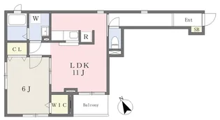 セレナH【102号室】の間取り