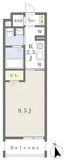 メゾン・ド・アルモニー【404号室】の間取り