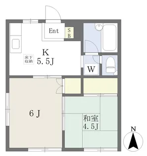 ベルシオン山岡A棟【101号室】の間取り