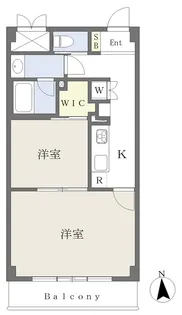 Arvita京都【203号室】の間取り