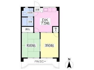 ホワイティ愛光【403号室】の間取り