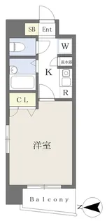 サンアベニューNo1【206号室】の間取り