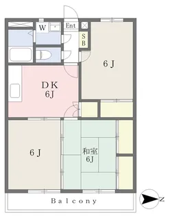 アール・クリエイト星が丘【202号室】の間取り