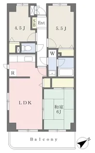 プリメールあざみ野【206号室】の間取り