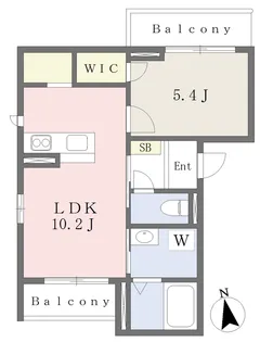 アルカス【101号室】の間取り