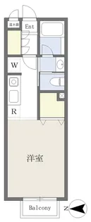 ラフィネ旭ヶ丘【202号室】の間取り