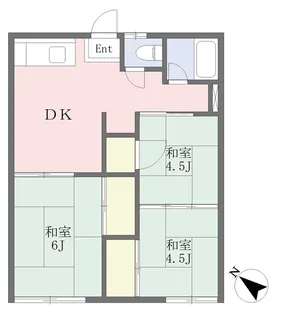 コーポ勝山【203号室】の間取り