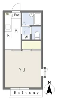 ホクトブランカ北山【203号室】の間取り