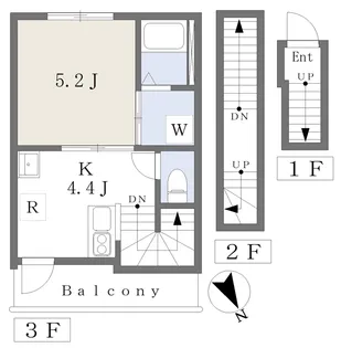(仮)グランシャレー青砥2【J号室】の間取り