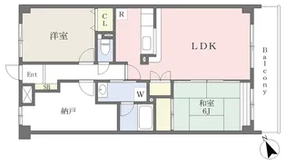 エストマール川名【103号室】の間取り