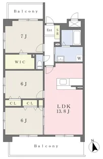 ベイサイド本町【305号室】の間取り