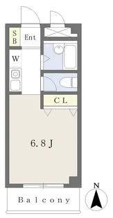 ダイユウハイツ前原西【307号室】の間取り