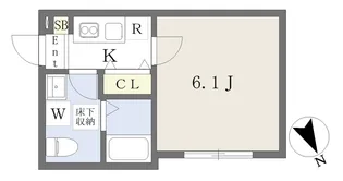 Foster津田沼【101号室】の間取り