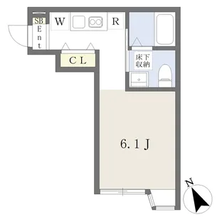 Foster津田沼【104号室】の間取り