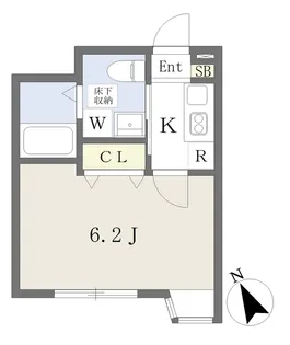 Foster津田沼【105号室】の間取り
