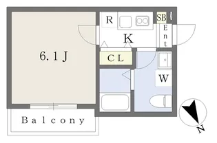 Foster津田沼【202号室】の間取り