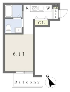 Foster津田沼【203号室】の間取り