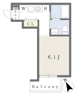 Foster津田沼【204号室】の間取り