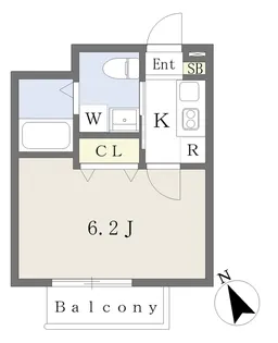 Foster津田沼【205号室】の間取り