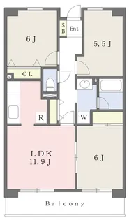 アルフォートシティ【802号室】の間取り