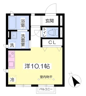 コンフォート【101号室】の間取り