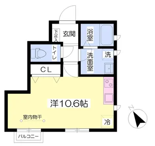 コンフォート【102号室】の間取り