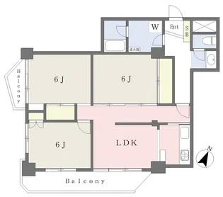 北目町ハイツ【902号室】の間取り