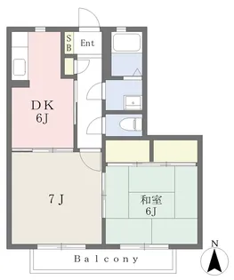 バリュージュ松福【201号室】の間取り