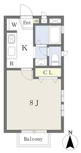 アーバン・ド・ジュネス小松島【201号室】の間取り