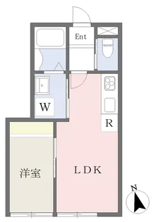 ロデスマン香春口【102号室】の間取り