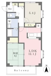 マ・メゾン東野【201号室】の間取り