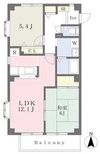 マ・メゾン東野【303号室】の間取り