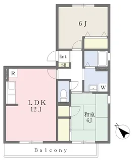 グレイス・イナミツB棟【101号室】の間取り