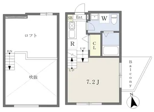 chalet船橋本町【203号室】の間取り
