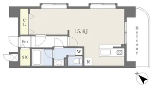 ウインド・ビュー大街道【201号室】の間取り
