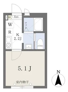 アリビオNICO【105号室】の間取り