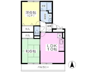 ラルジュメゾン【1階】の間取り