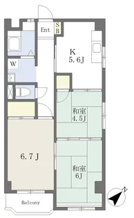コーポ馬寄【304号室】の間取り