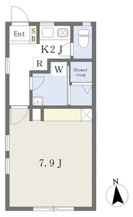 ホームズ福音寺【101号室】の間取り