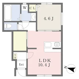 ヴェルデ青山A棟【5号室】の間取り
