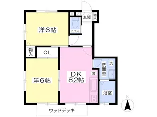 グリンヴィレッジⅡ【101号室】の間取り