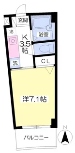 レディアントチャハルⅠ【305号室】の間取り
