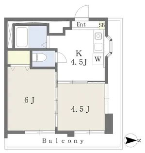 KBコート泉町【401号室】の間取り