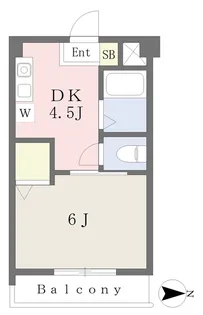 KBコート泉町【403号室】の間取り