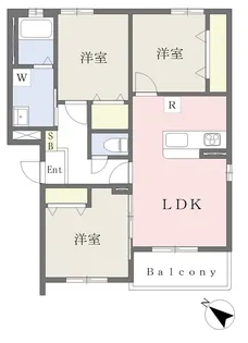 Muu.朽網駅北【101号室】の間取り