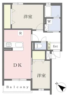 Muu.朽網駅北【104号室】の間取り