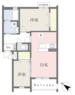 Muu.朽網駅北【205号室】の間取り